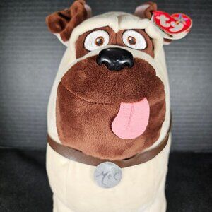 Ty Beanie Buddy "Mel" The Pug Dog Plush Secret Life Of Pets 11 Inches